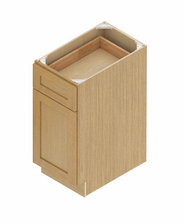 B12: Oak Shaker Standard Base Cabinet 1D
