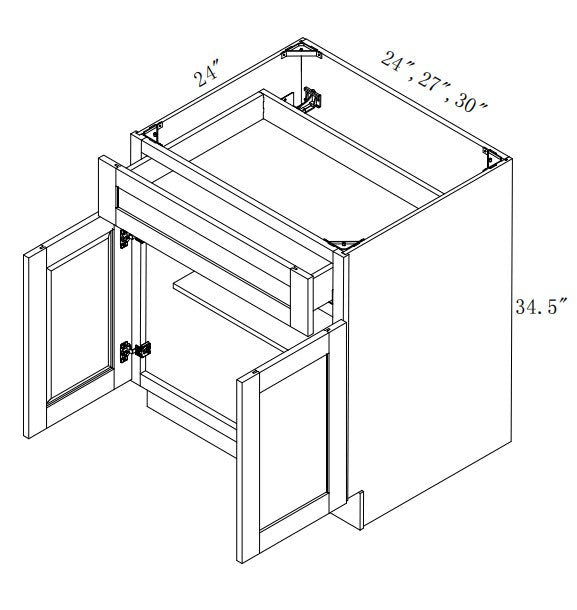 B27 Oak Shaker: White Shaker 27