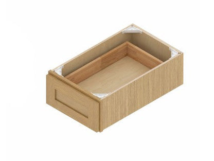 KD24/30: Oak Shaker Vanity Knee Drawer 24"W*21"H*6"D