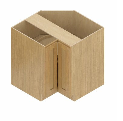 LSB3309: Oak Shaker 33" 2 Doors   Laze Susan Base Cabinet
