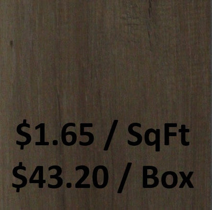 SPC6502: Vinyl Flooring 5.0+1.5MM 26.18 SqFt/BOX     $43.20/Box      $1.65/SqFt