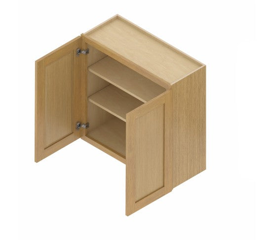 W3630 : Oak Shaker Wall 36"W*30"H*12"D-2D-2S