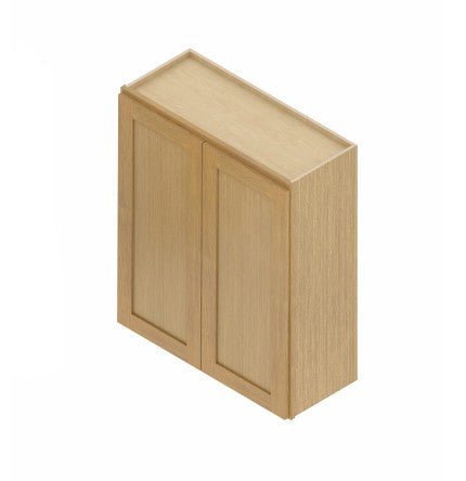 W2436:  Oak Shaker Wall 24"W*36"H*12"D-2D-2S