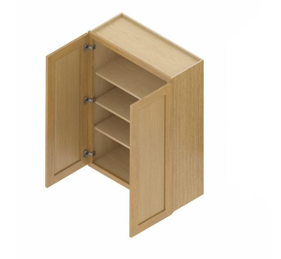 W2740/W2742: Oak Shaker Wall 27"W*40"H*12"D-2D-3S