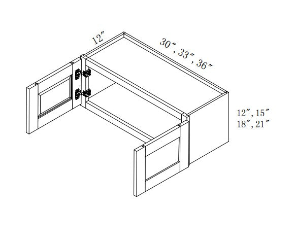 W3021: Oak Shaker Wall 30