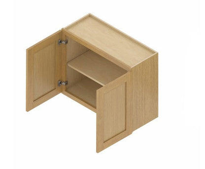 W3624:  Oak Shaker Wall 36"W*24"H*12"D-2D-1S