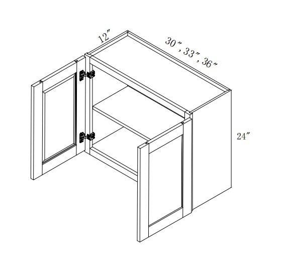 W3324: Oak Shaker Wall 33