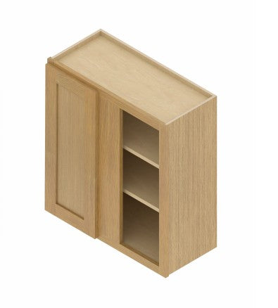 WBC2736: Oak Shaker Wall Blind Cabinets 27"W*36"H*12"D-1D-2S