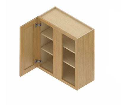 WBC3036: Oak Shaker Wall Blind Cabinets 30"W*36"H*12"D-1D-2s