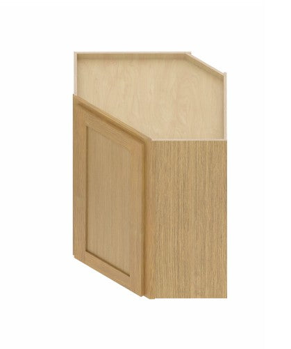 WDC2436: Oak Shaker Wall Diagonal Cabinet 24"W*36"H*24"D-1D-2S