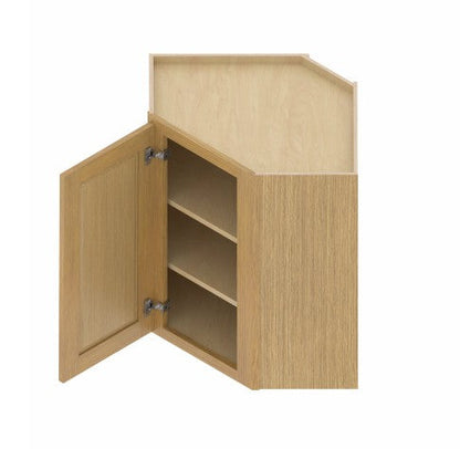 WDC2436: Oak Shaker Wall Diagonal Cabinet 24"W*36"H*24"D-1D-2S