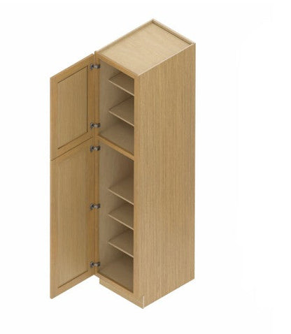 WP188424: Oak Shaker Pantry 18"W*84"H*24"D-2D-5S