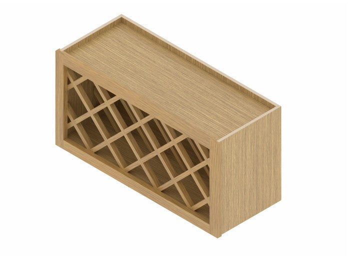 WR3615: Oak Shaker Wine Rack 36"W*15"H*12"D