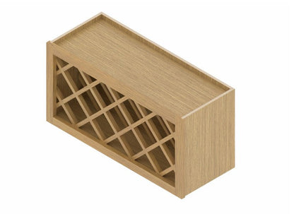 WR3615: Oak Shaker Wine Rack 36"W*15"H*12"D