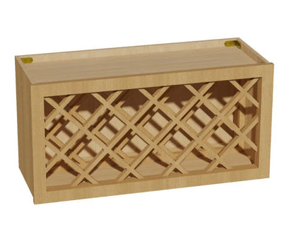 WR3615: Oak Shaker Wine Rack 36"W*15"H*12"D